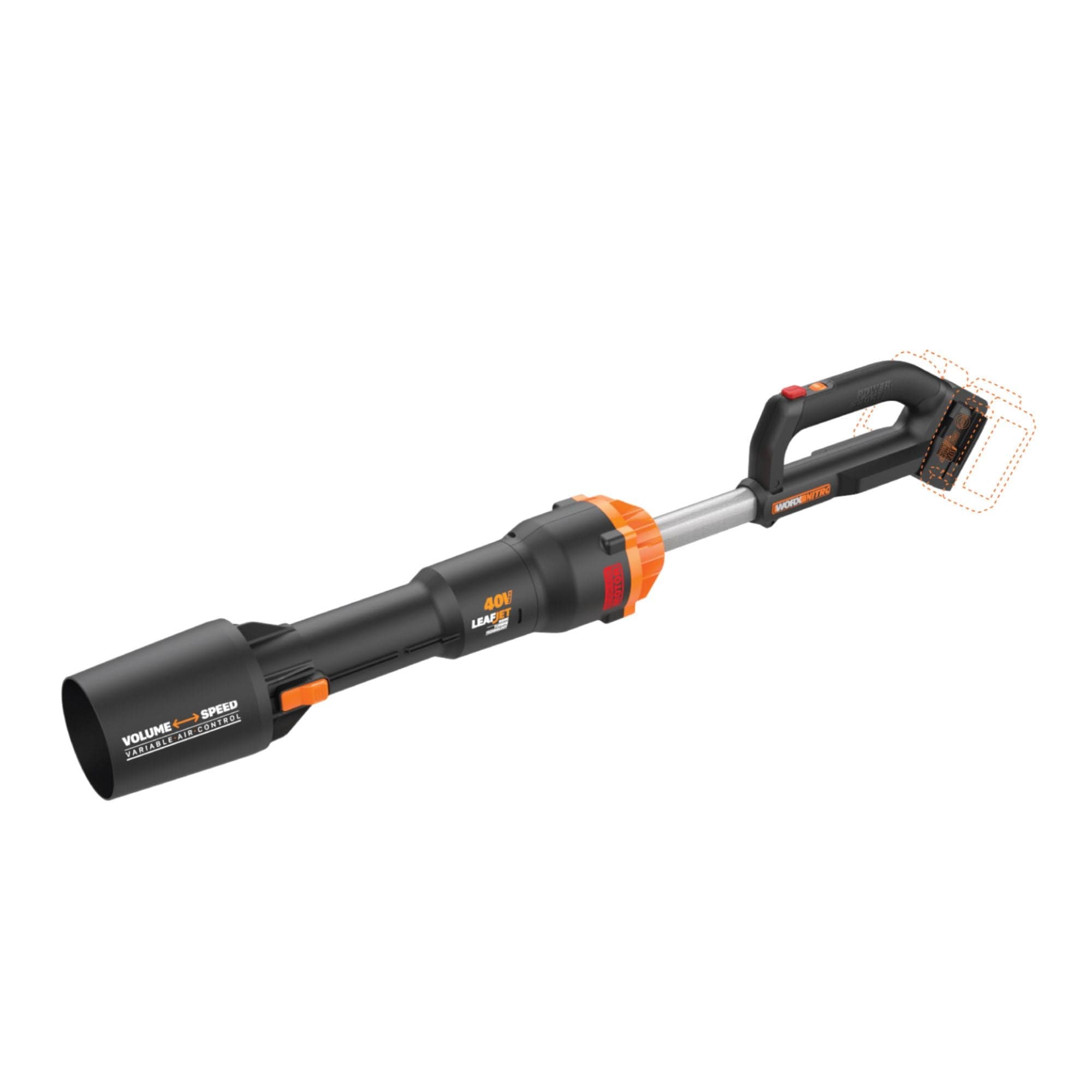 WORX WG585.9 Nitro 40V Power Share™ LeafJet Cordless, Brushless Leaf Blower, Tool Only