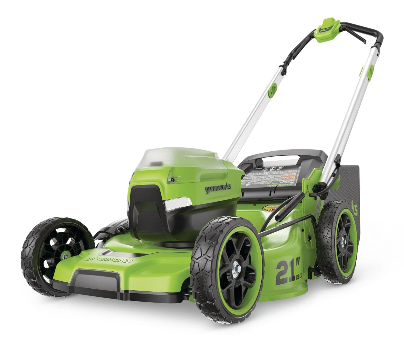 Greenworks 60V 21-in Push Lawn Mower with 4.0 Ah Battery & 3A Charger