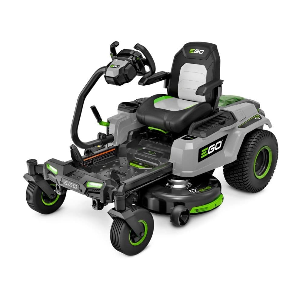 EGO POWER+ Z6 42" Zero Turn Mower with e-STEER™ Technology, Includes (2) 10.0Ah and (4) 6.0Ah Batteries & 800W Charger, ZT4215S
