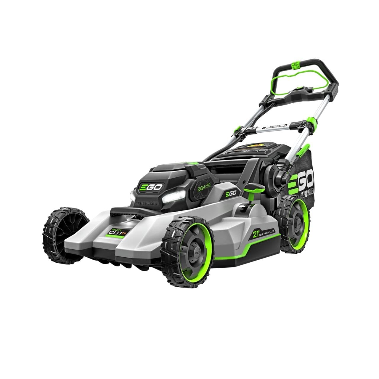 EGO POWER+ 56V Brushless Cordless 21-in Self-Propelled Lawn Mower, Includes (1) 10Ah Battery and (1) 700W Turbo Charger, LM2156SP