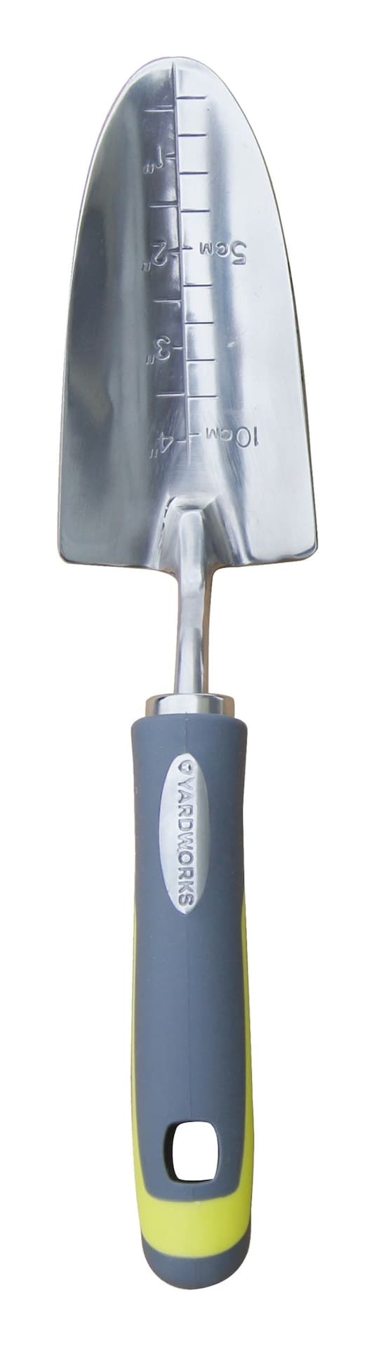 Yardworks 12-in Stainless-Steel Hand Transplanter with Rubber Handle