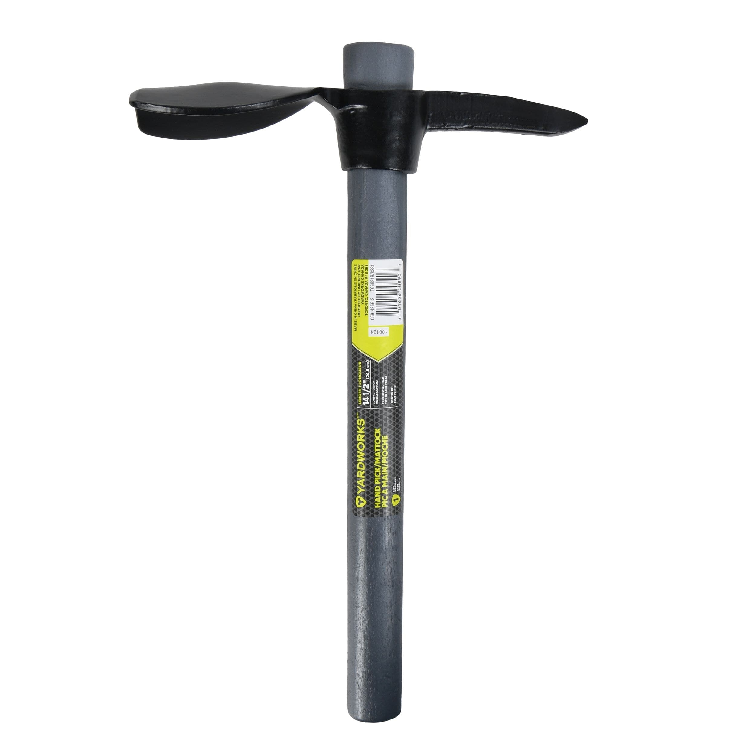 Yardworks 10-in 2.5-lb Hand Pick/Mattock, Hardwood Shaft