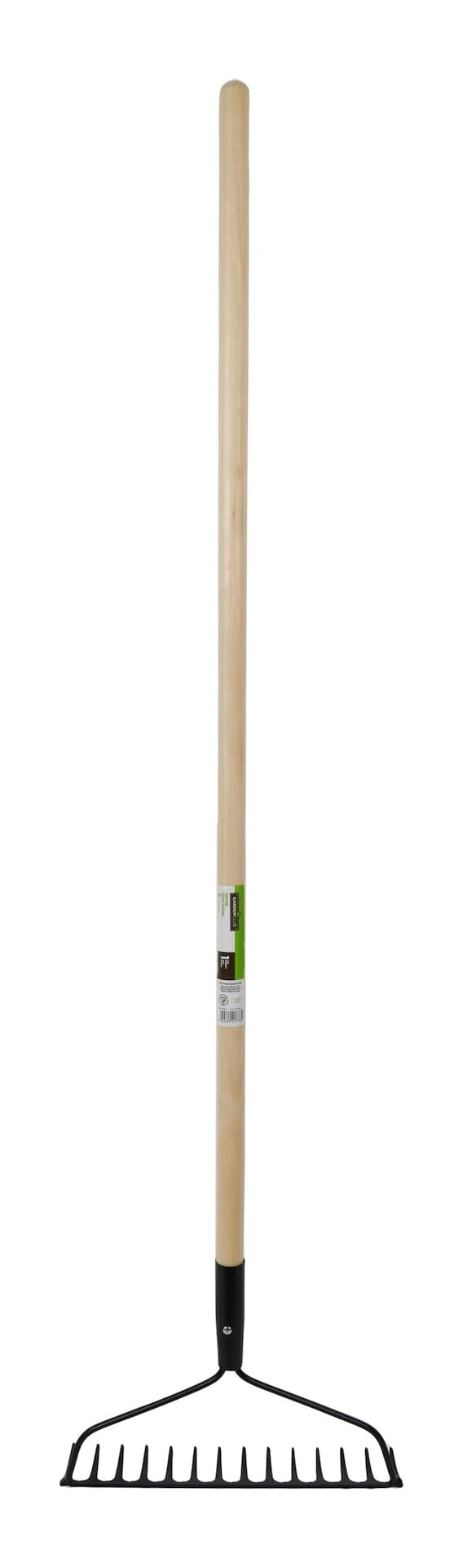 Garden Club Metal 14-Tine Bow Rake, 51-in Hardwood Shaft