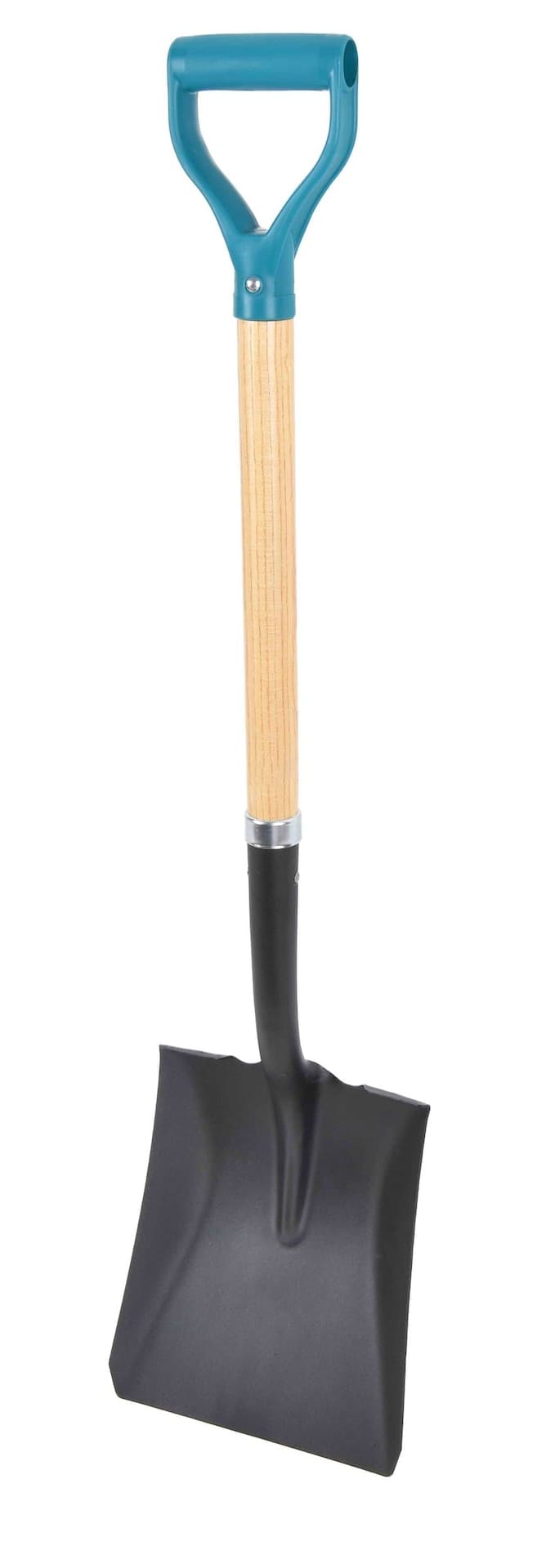 Yardworks Steel Square-Point Short-Handle D-Grip Spade Shovel, 40-in Ash Hardwood Shaft