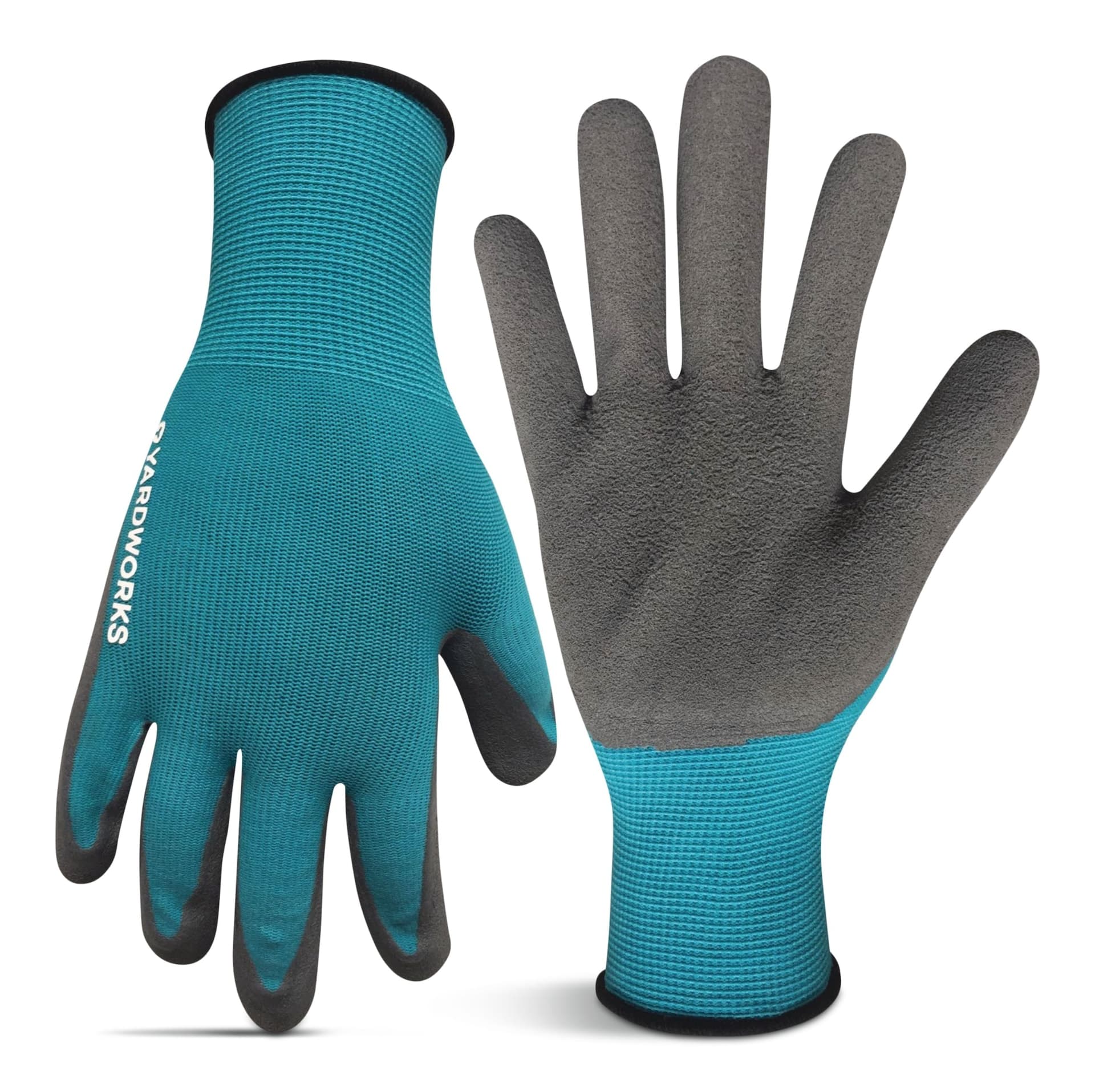 Yardworks Latex Coated Gripper Women's Gardening Gloves, Small/Medium, Assorted Colours, 3-pk