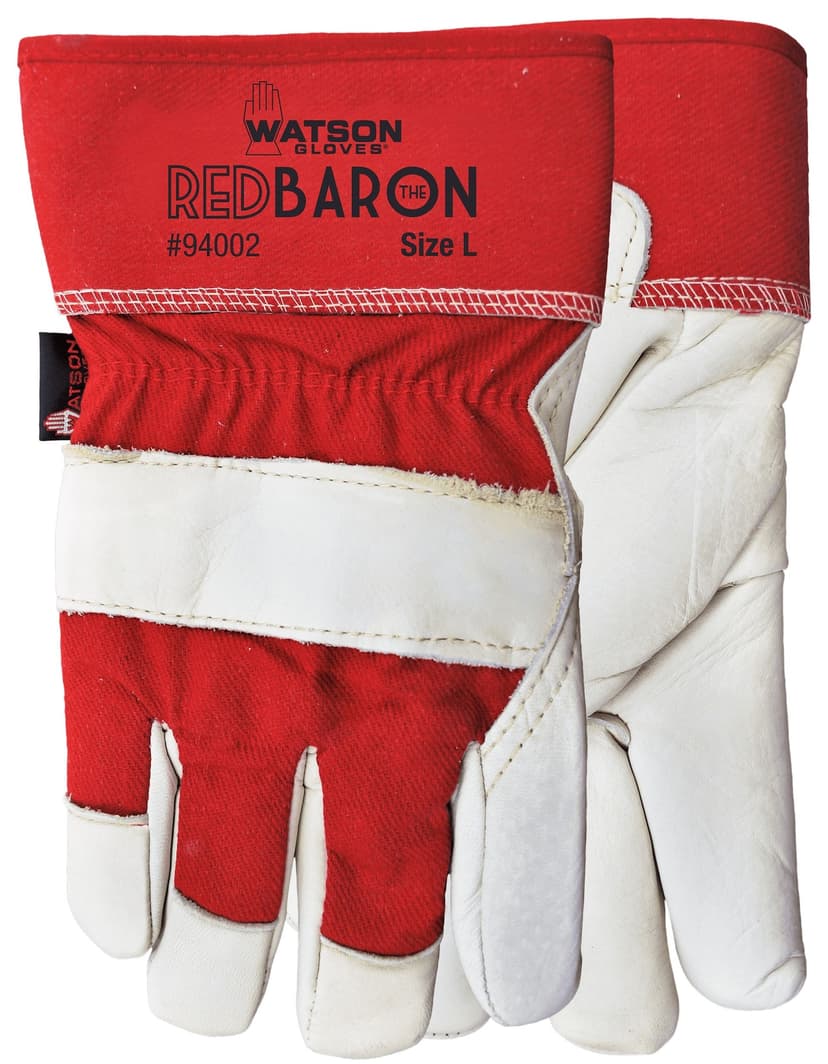 Watson Gloves Red Baron Sherpa Lined Leather Glove, Large