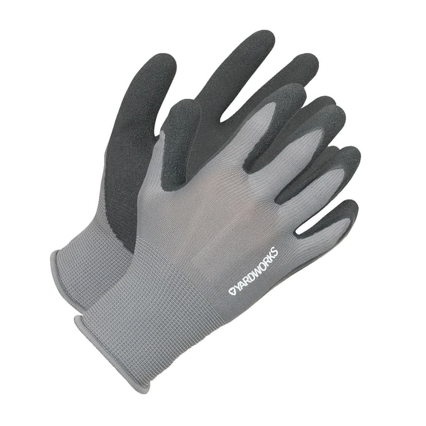 Yardworks Foam Latex Dipped Gripper Gardening Gloves, L/XL, 3-pk
