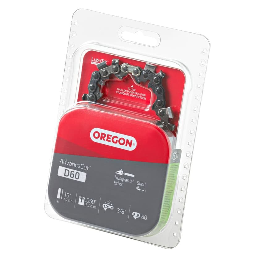 Oregon D60 AdvanceCut™ Replacement Chainsaw Chain, Fits Various Brands and Models, 16-in