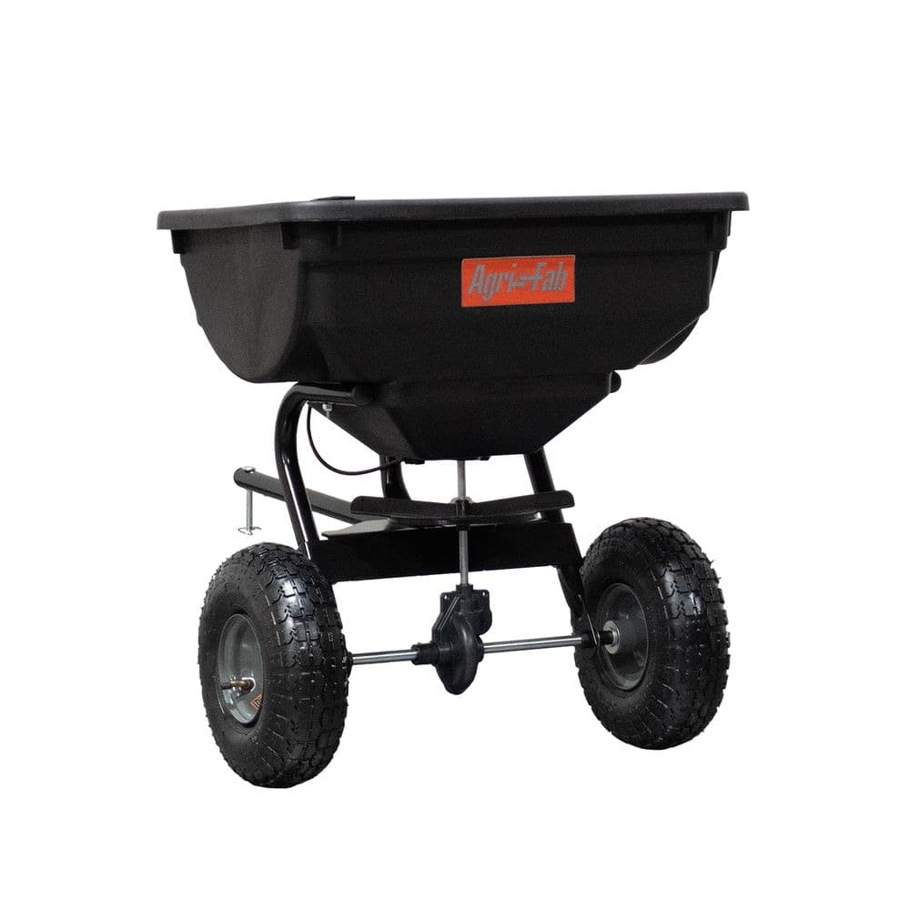 Agri Fab Tow Behind Broadcast Spreader for Lawn Tractors with Tires, 10-in, 85-lb