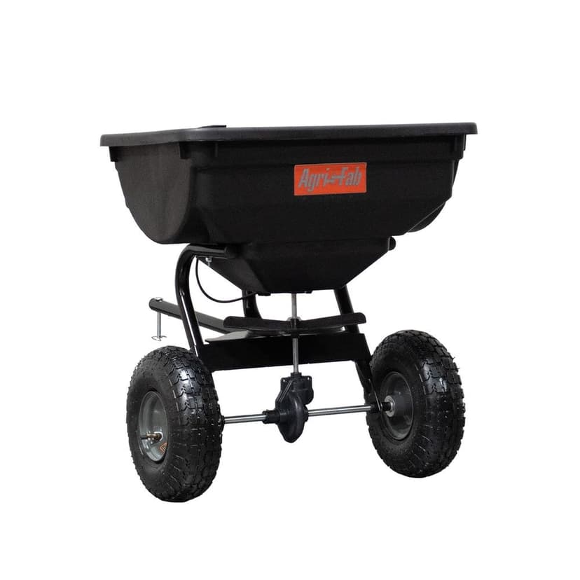 Agri Fab Tow Behind Broadcast Spreader for Lawn Tractors with Tires, 10-in, 85-lb