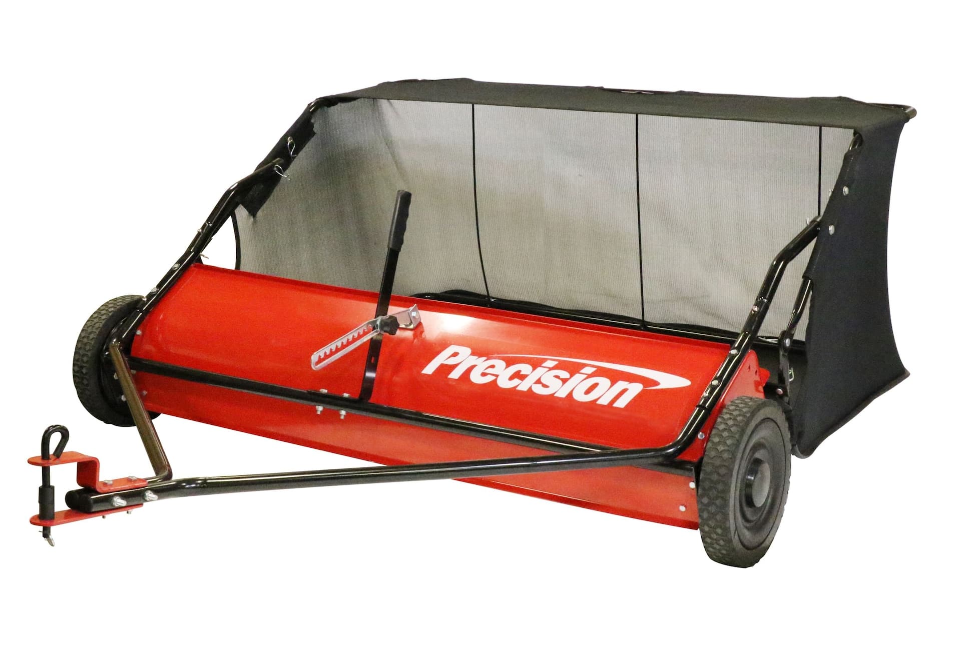 Precision Tow Behind Lawn Sweeper for Lawn Tractors with Wheels, 48-in, 18 cu ft Bag