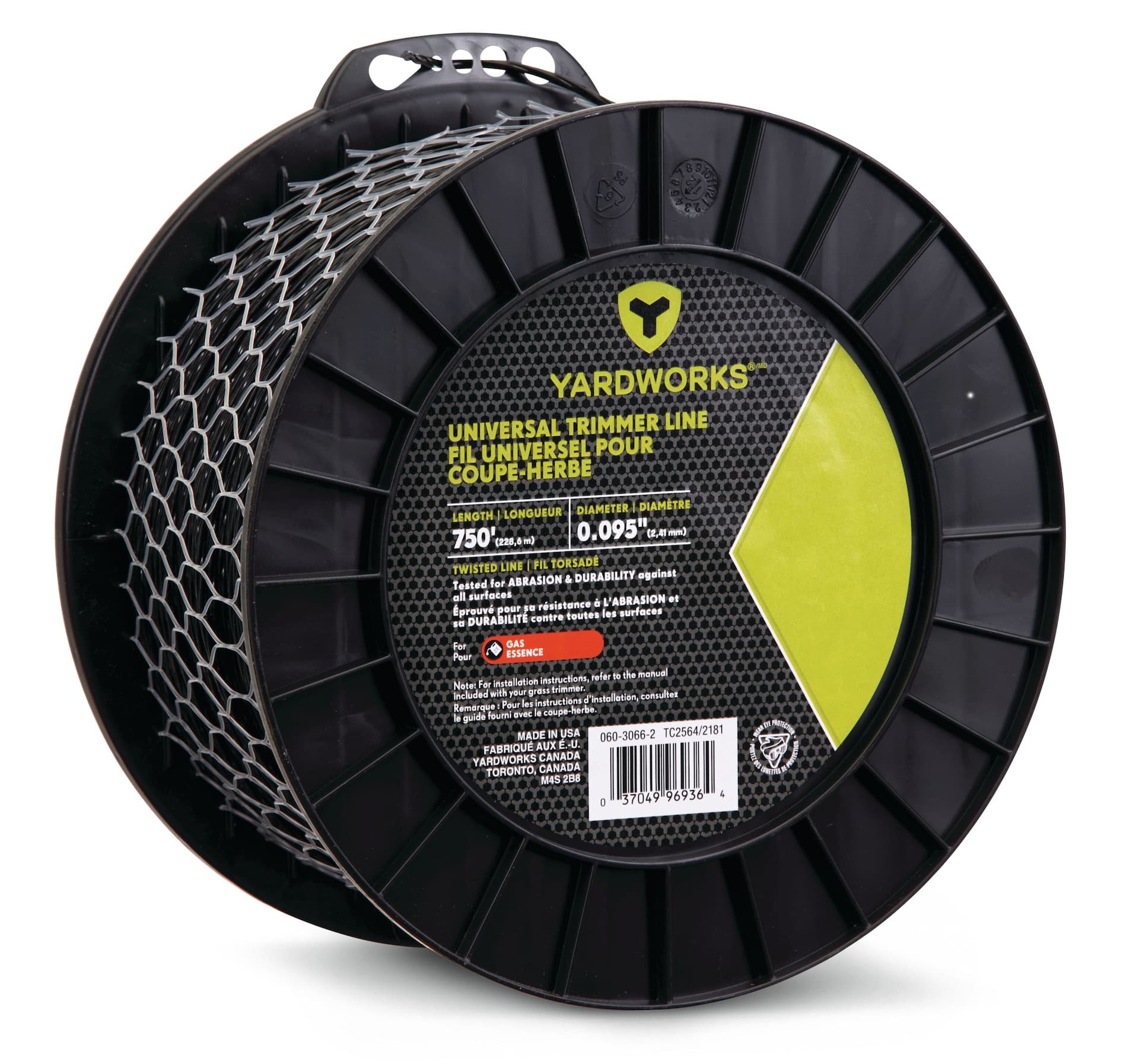 Yardworks Universal Spiral Trimmer Line, 0.095-in x 750-ft