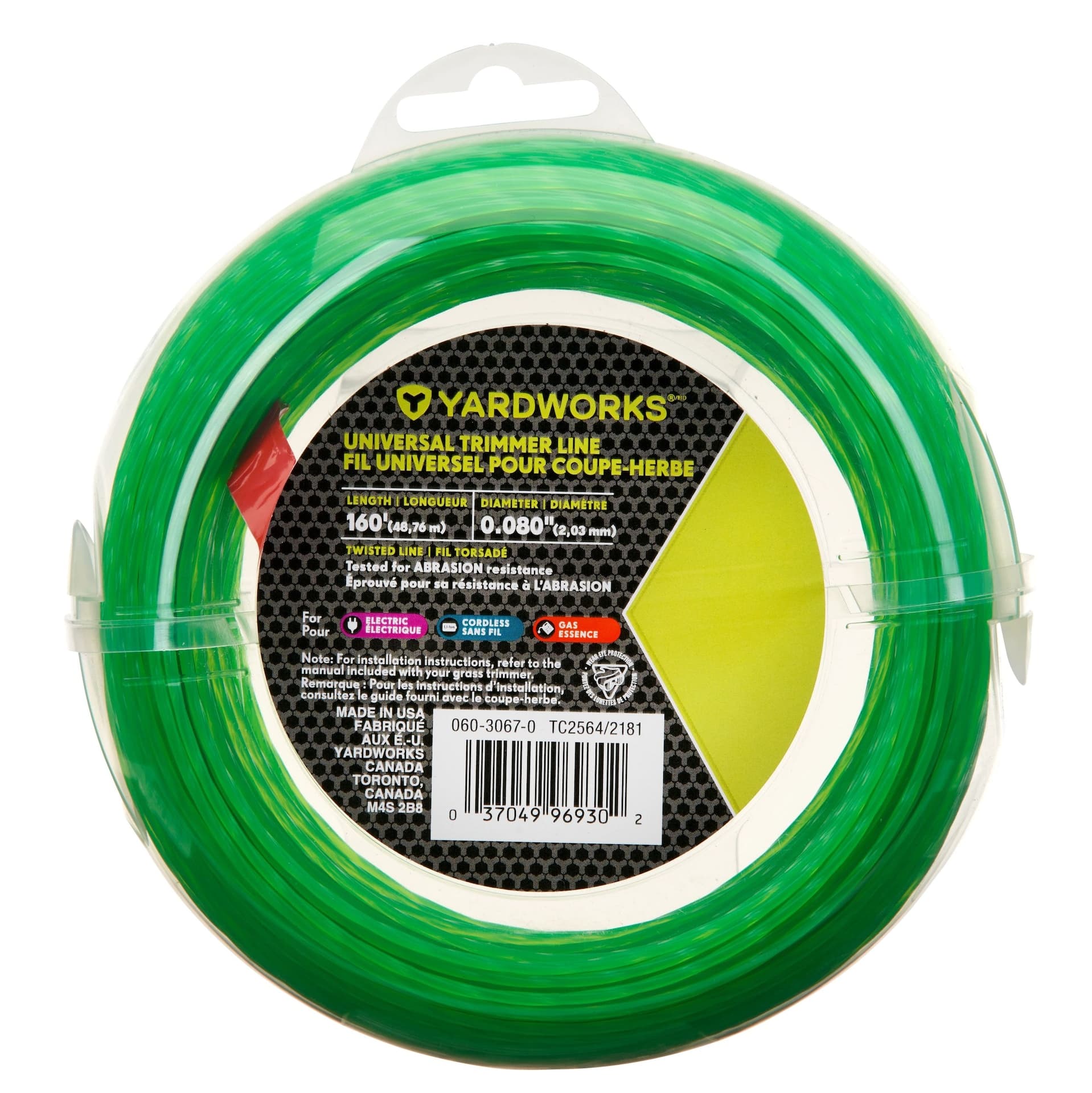 Yardworks Universal Trimmer Line, 0.080-in, Assorted