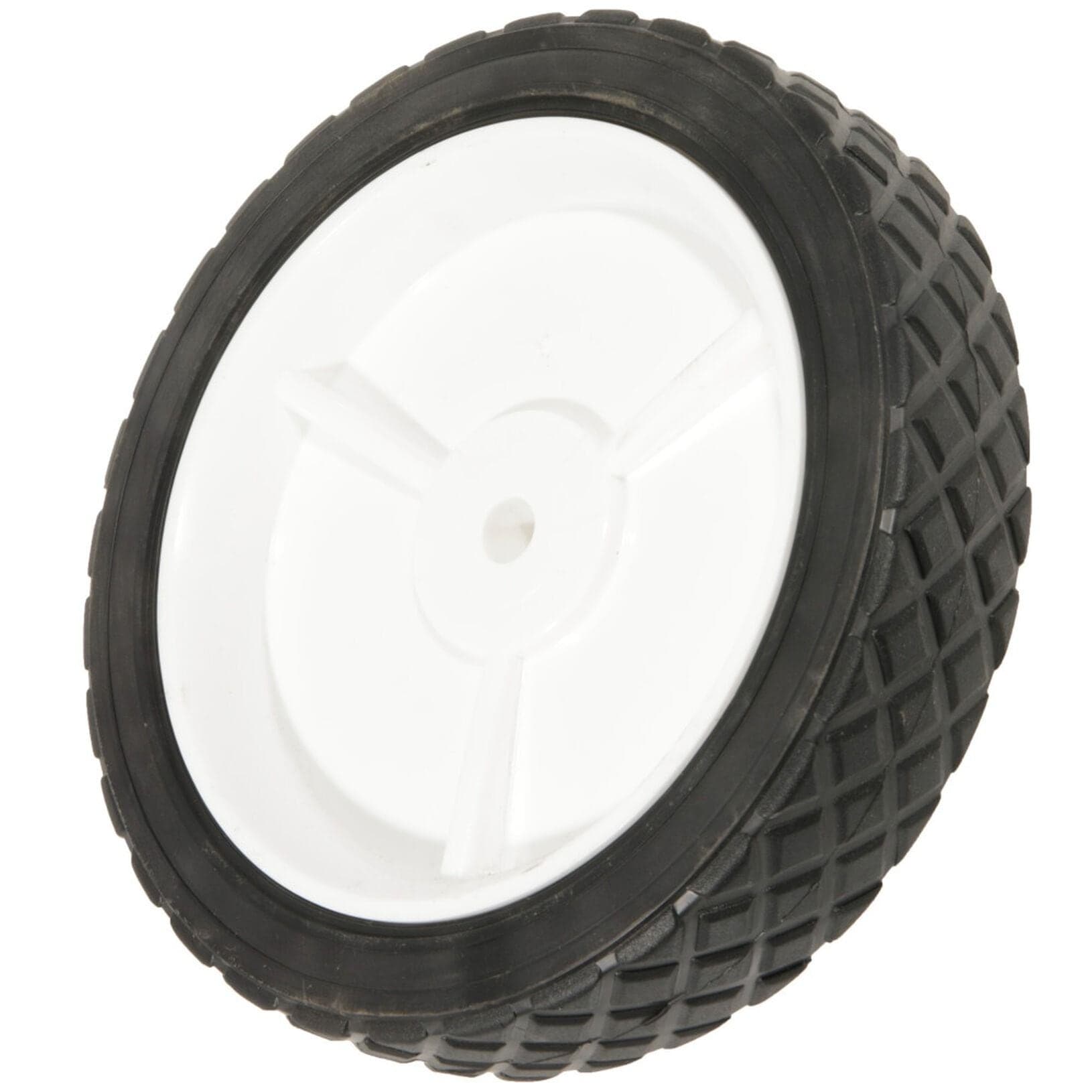 Atlas Plastic Lawn Mower Replacement Wheel, Wide Tread 8-in x 1.75-in