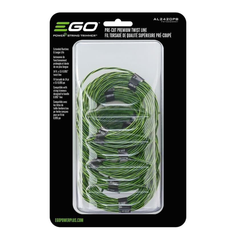 EGO AL2420PB Professional Grade Trimmer Twist Line, .095-in