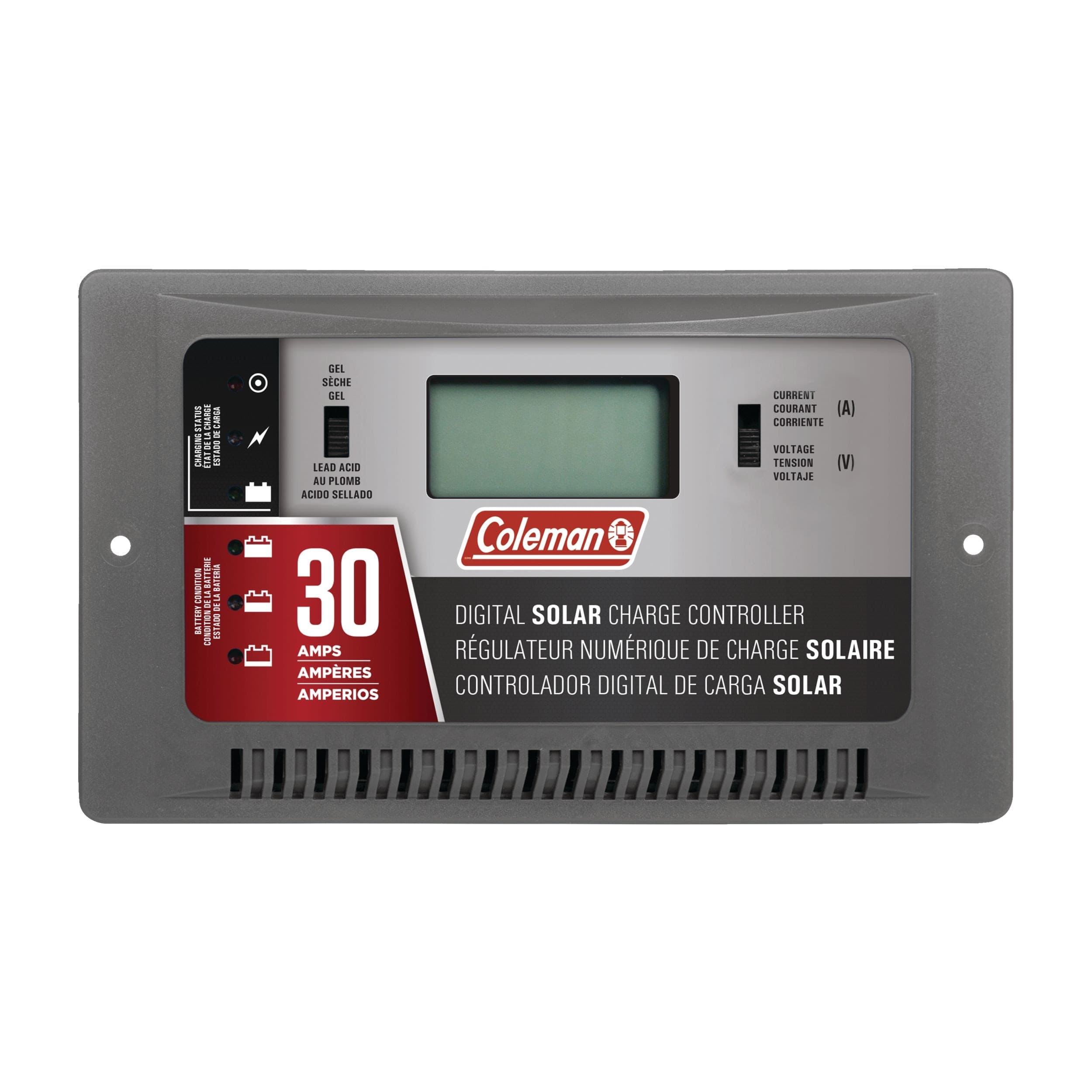 Coleman 30A, 12V Digital Solar Panel Charge Controller