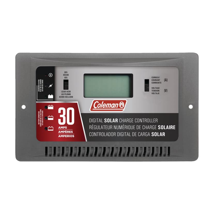Coleman 30A, 12V Digital Solar Panel Charge Controller