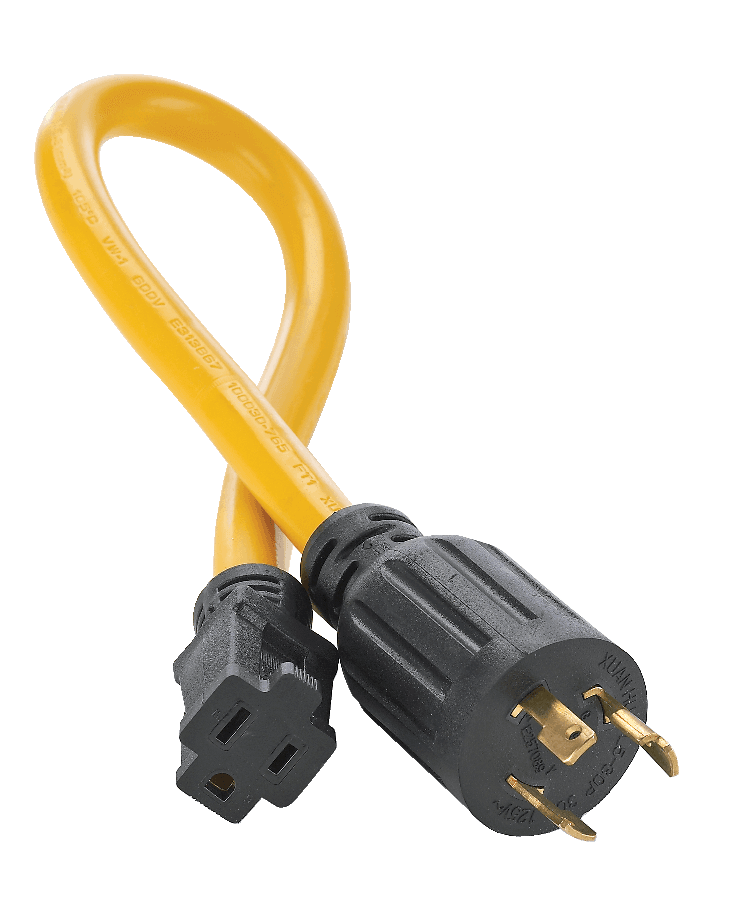 Champion 20A, 120V L5-30P Twist Lock Pigtail Adaptor, 24-in (60.96 cm)