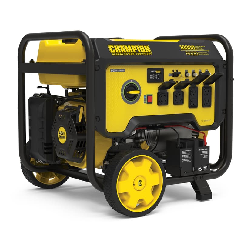 Champion Portable Generator with Electric Start & Volt Guard™ Prevention, 8000/10000 Watt