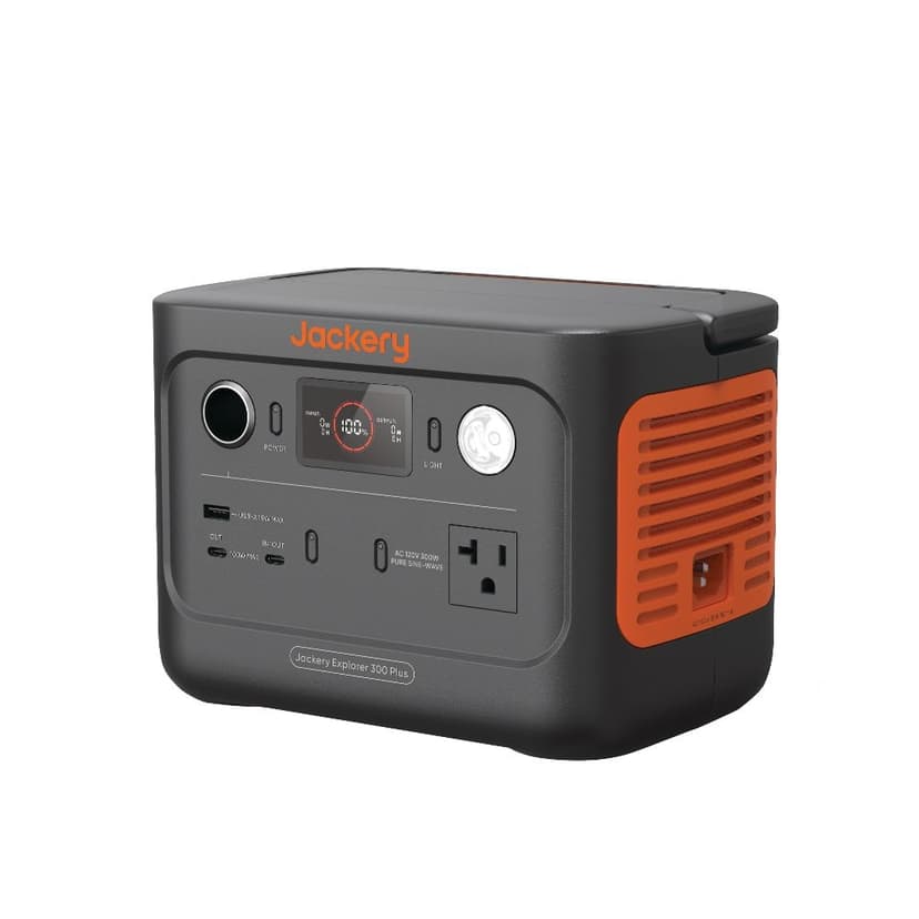 Jackery Explorer 300 Plus 300/600W 288-Wh Portable Power Station with LiFePO4 Battery