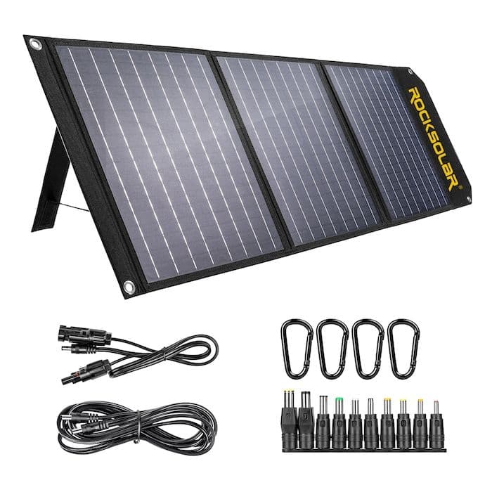 ROCKSOLAR Foldable 60W Solar Panel DC & USB Output, IP x 4