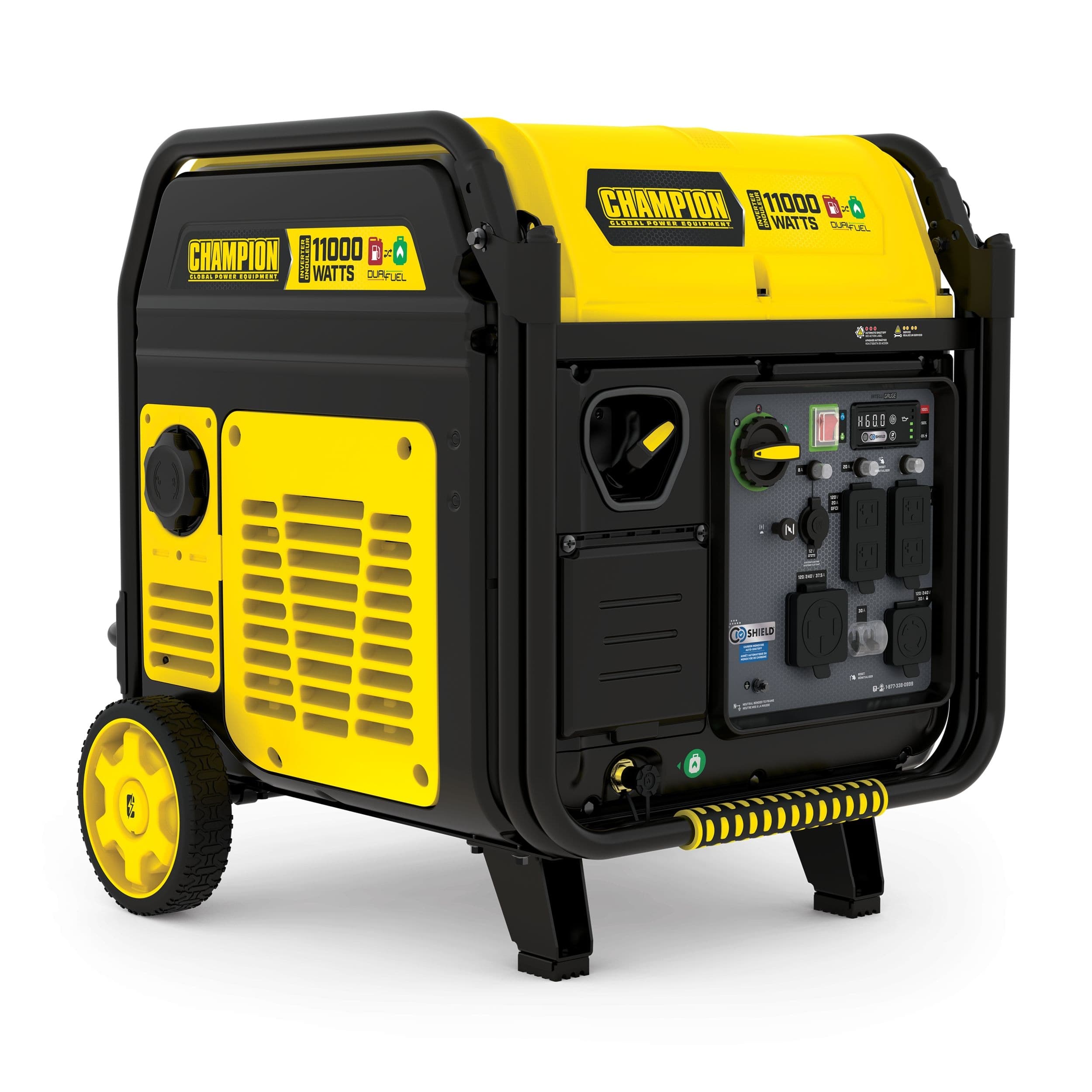Champion 9000W/11000W Dual Fuel Portable Power Generator with CO Shield & Electric Start