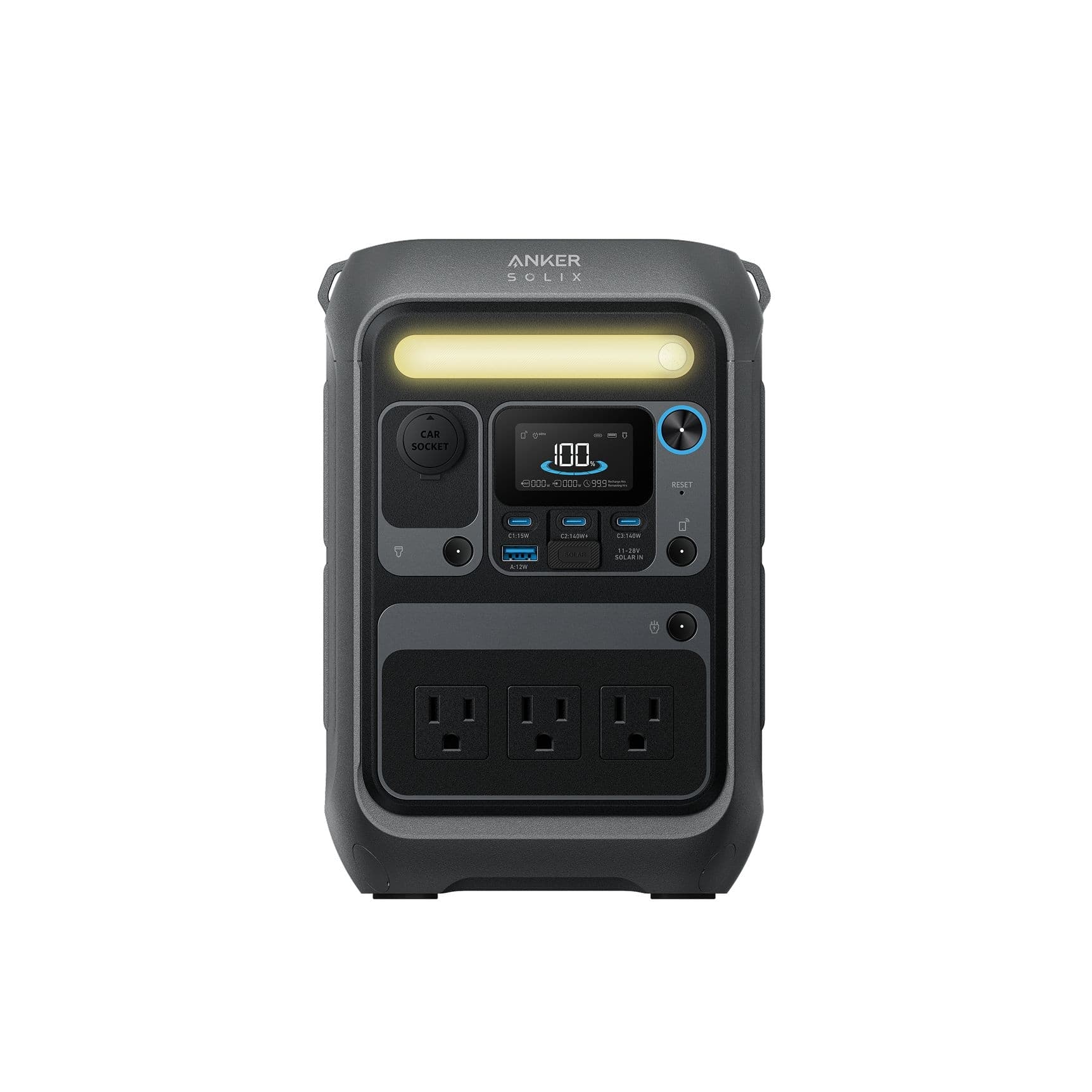 Anker SOLIX C300X 300W 288-Wh Portable Power Station with 140W 2-Way Fast Charging & Long-Lasting LFP Battery
