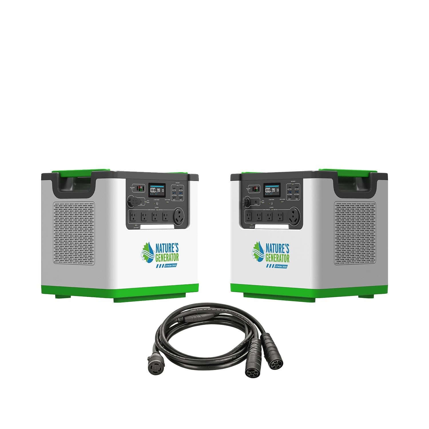 Nature's Generator 2x Lithium 3600 with 240V Combiner