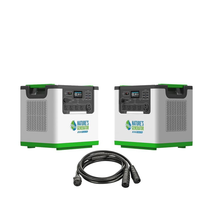 Nature's Generator 2x Lithium 3600 with 240V Combiner