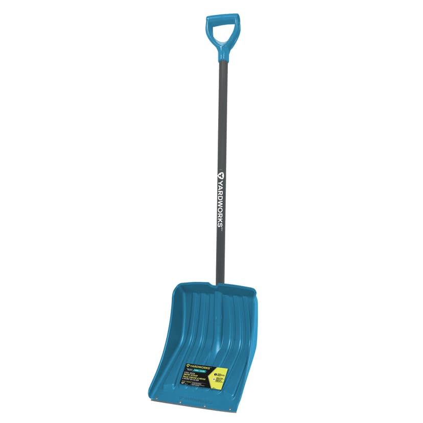 Yardworks HD Snow Shovel, Scoop with Steel Wear Strip 14-in