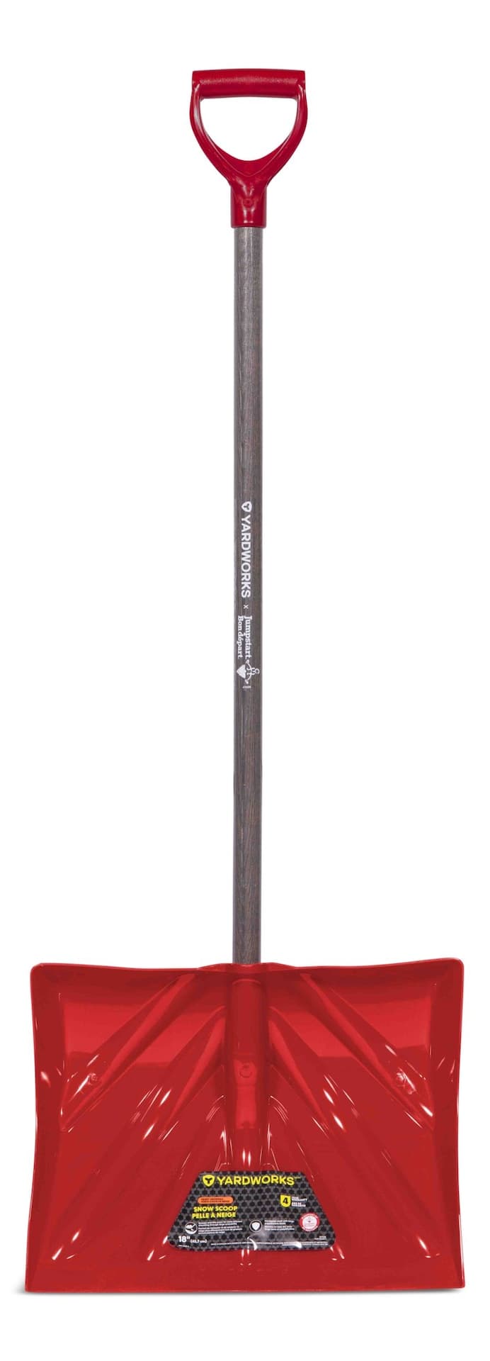 Yardworks Jumpstart Snow Shovel, Scoop, 18-in