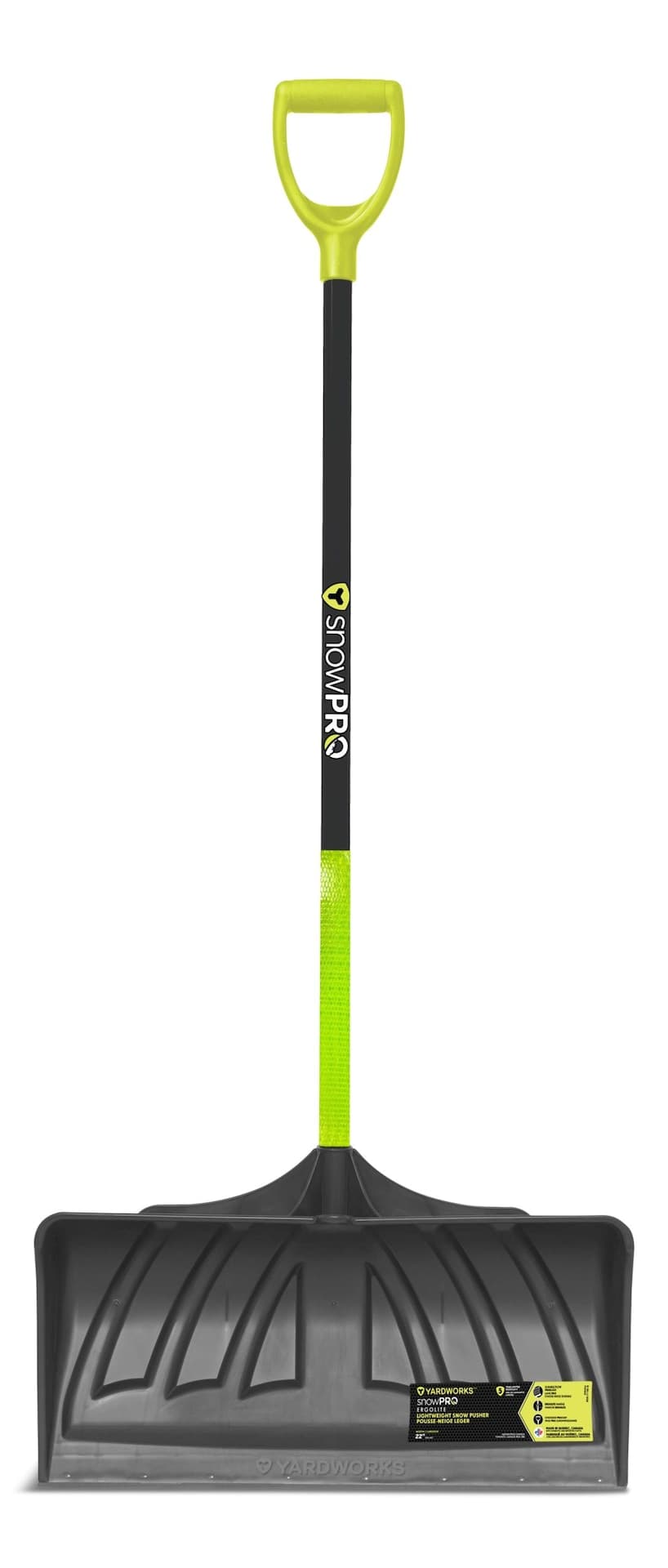 Yardworks SnowPro High Visibility Snow Shovel, 24-in