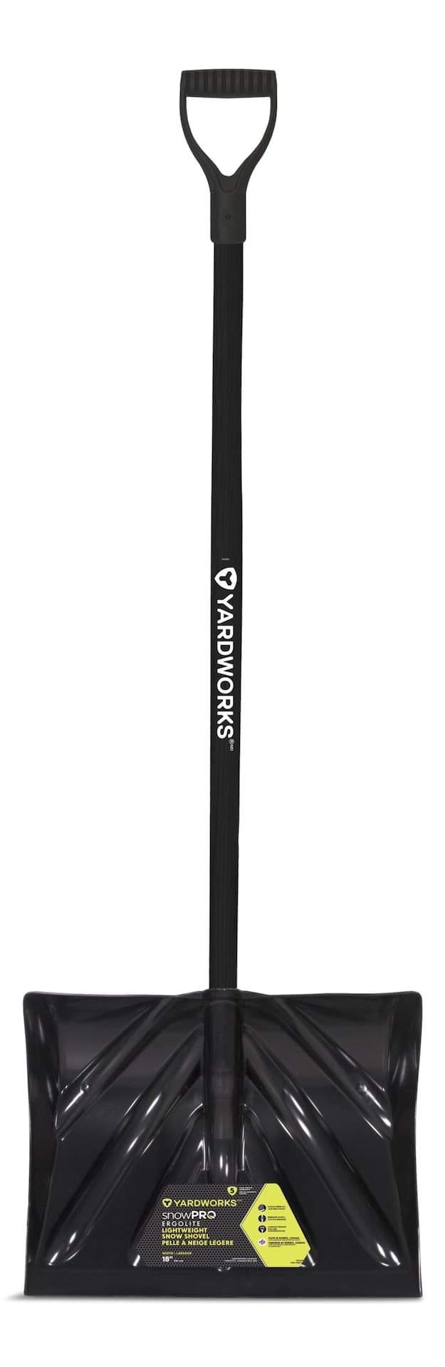 Yardworks Snow Scoop Shovel with Compact Blade, 16-in