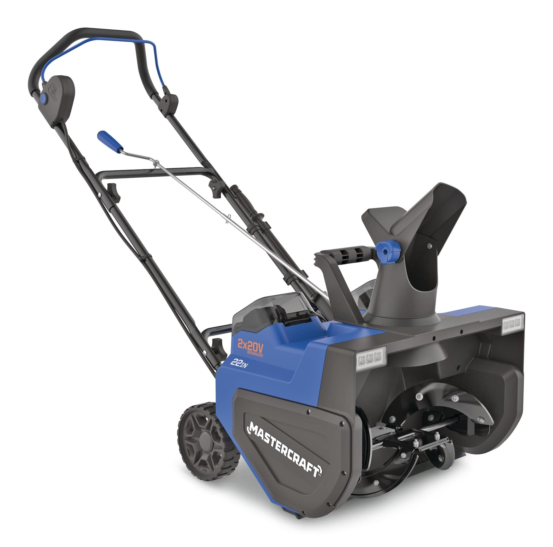 Mastercraft 2 x 20V Cordless 22-in Single Stage Snowblower with 2 PWR POD 8.0Ah Batteries and Charger