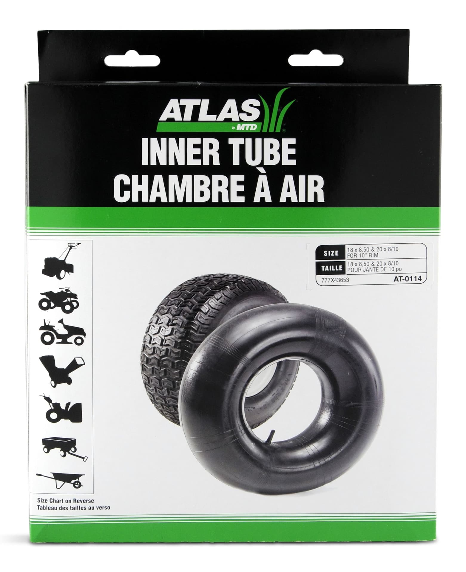 Atlas Lawn Tractor/Replacement Tire Inner Tube, 20 x 8-in