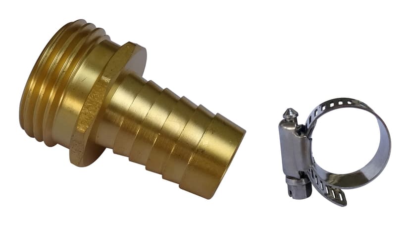 Yardworks 5/8-in Brass Male End Garden Hose Mender