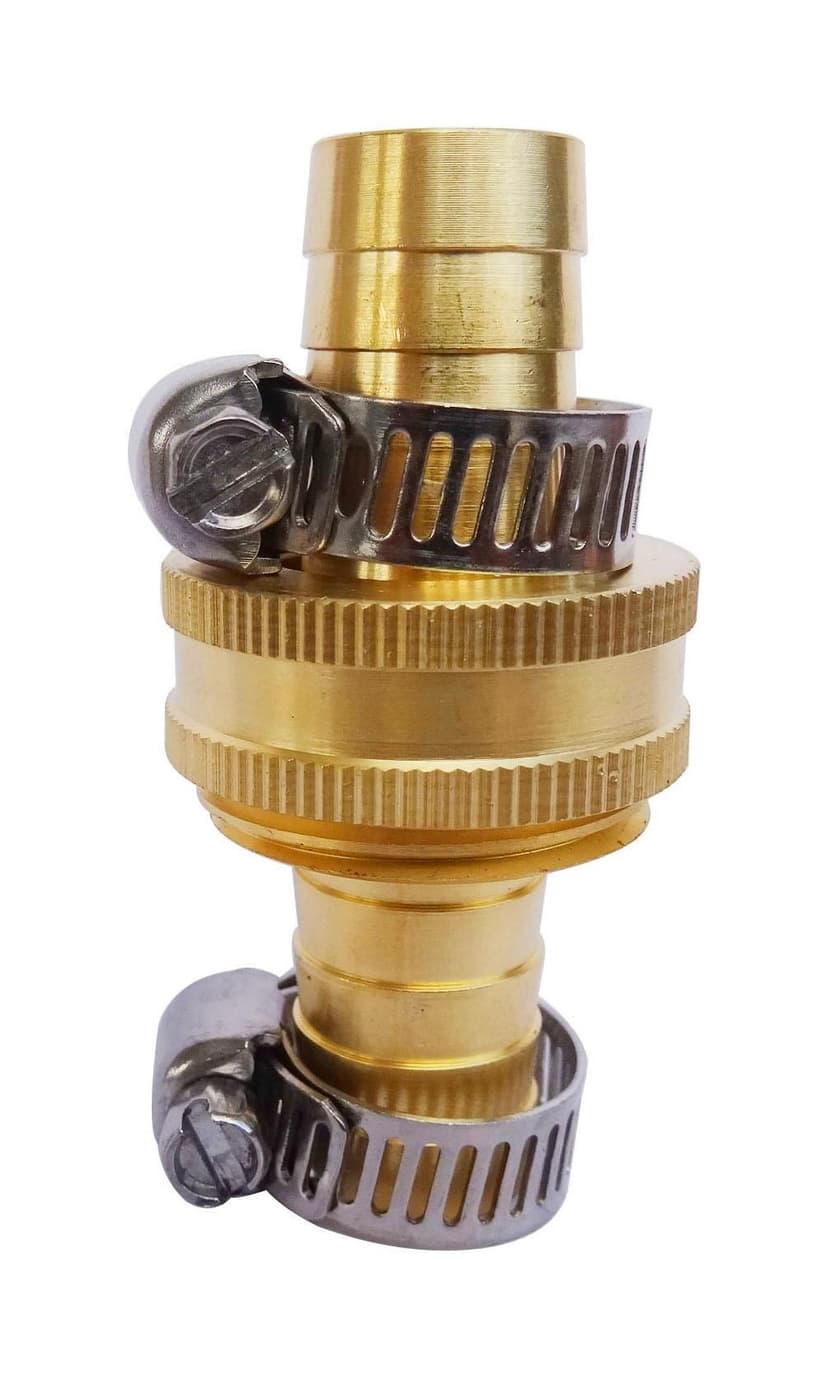 YardworksBrass Garden Hose Repair Kit with Repair Coupling & Clamp, 1/2-in