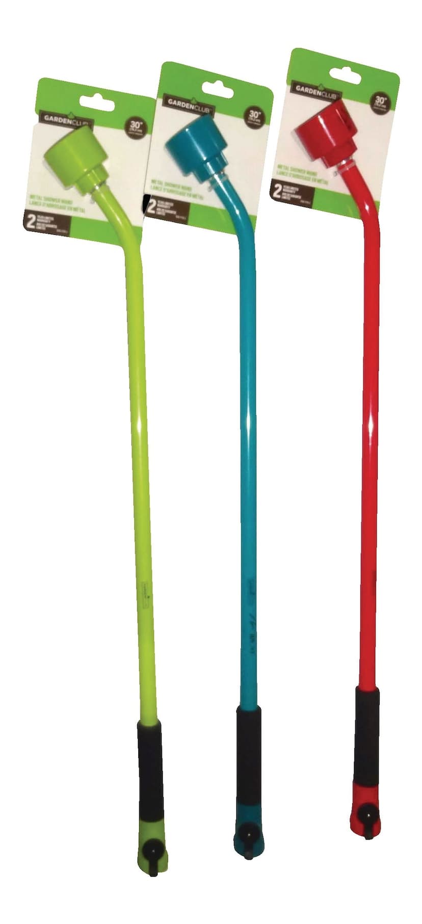 Garden Club Coloured Garden Shower Watering Wand/Hose Nozzle, Assorted, 30-in