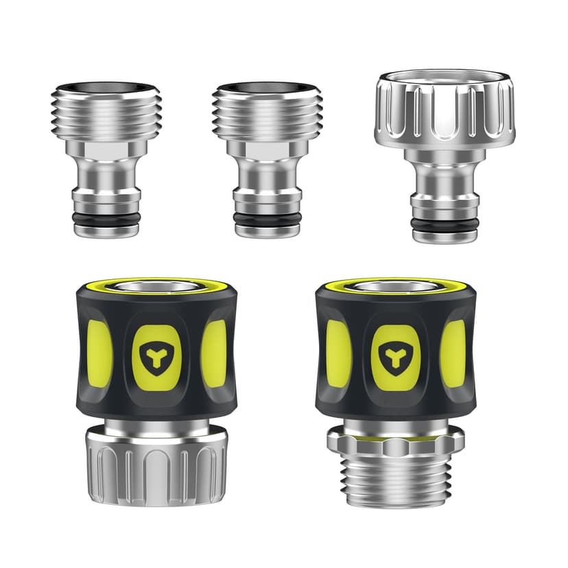 Yardworks Metal Quick Connect Starter Set, 5-pc
