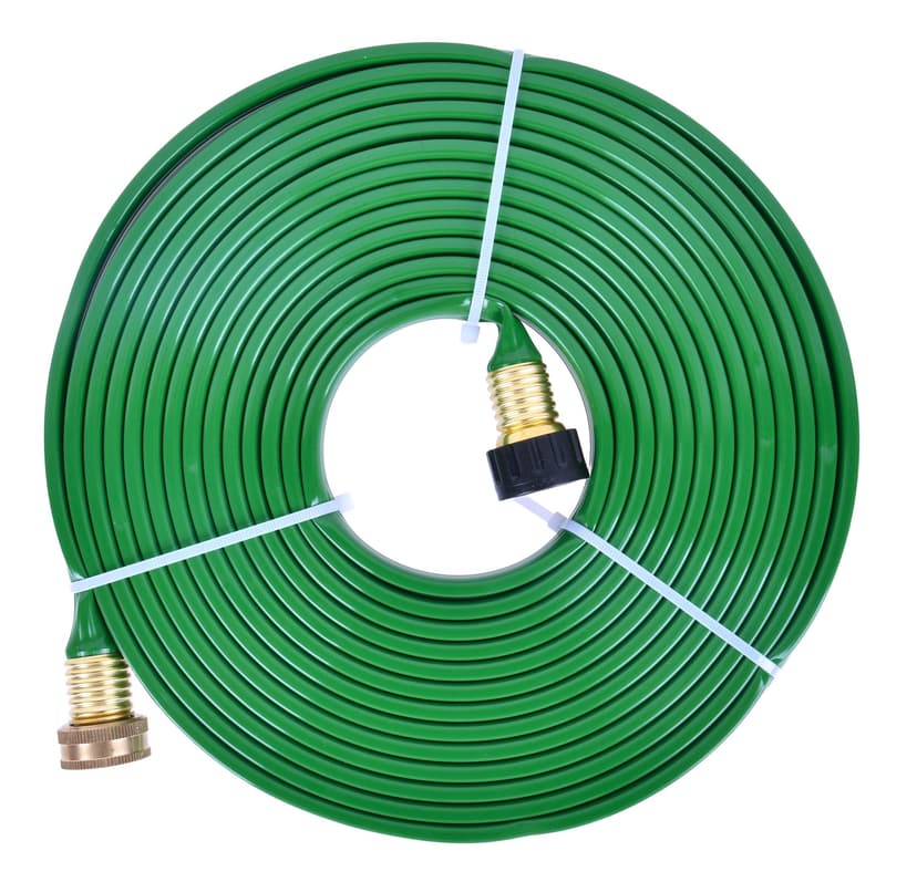 Garden Club Sprinkler Hose with Durable Brass Couplings, 25-ft