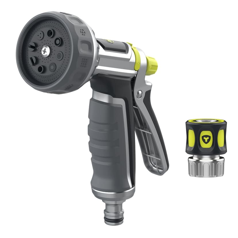 Yardworks ProFlex Rear Trigger 8-Pattern Quick Connect Nozzle