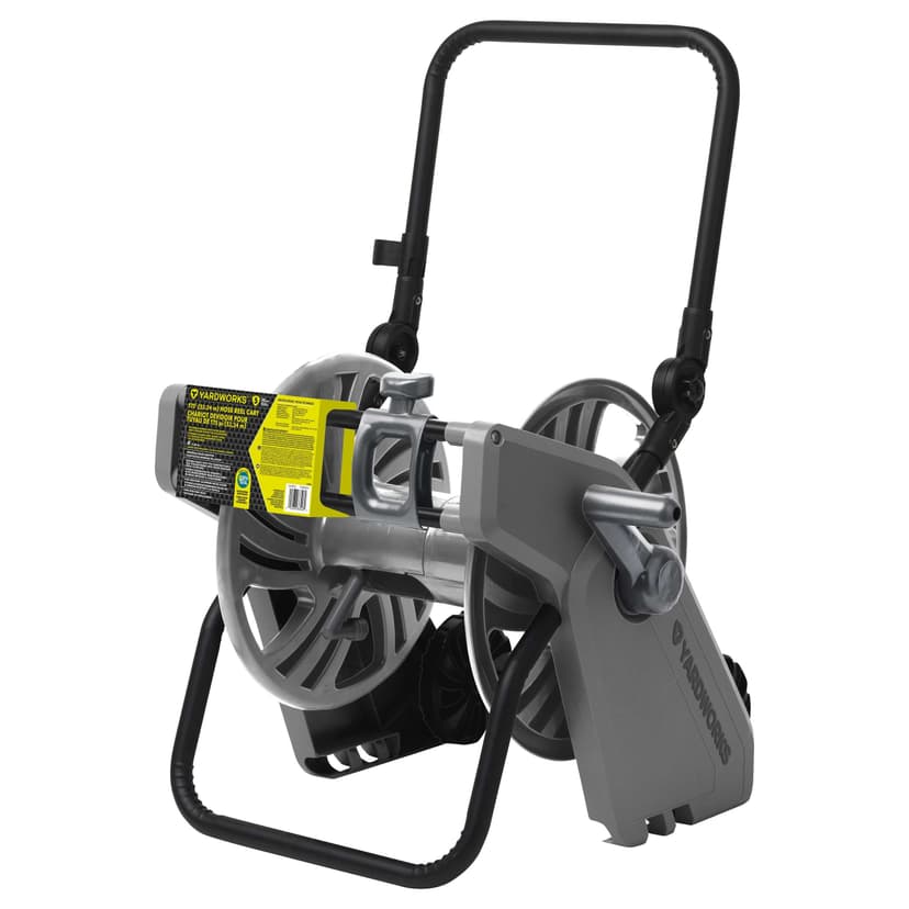 Yardworks Hose Reel Cart with Guide & Foldable Handle, 175-ft