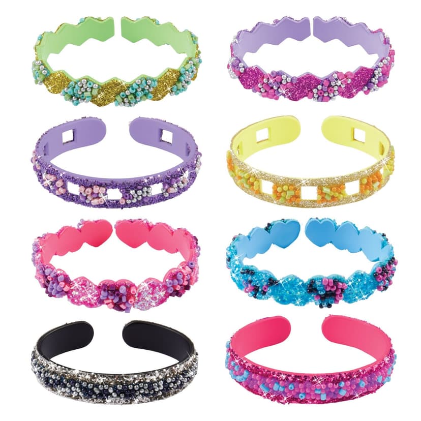 DIY Customizable Shake & Make Bracelet, Multi-Coloured, 4-pk, for Arts & Crafts/Birthday Favour