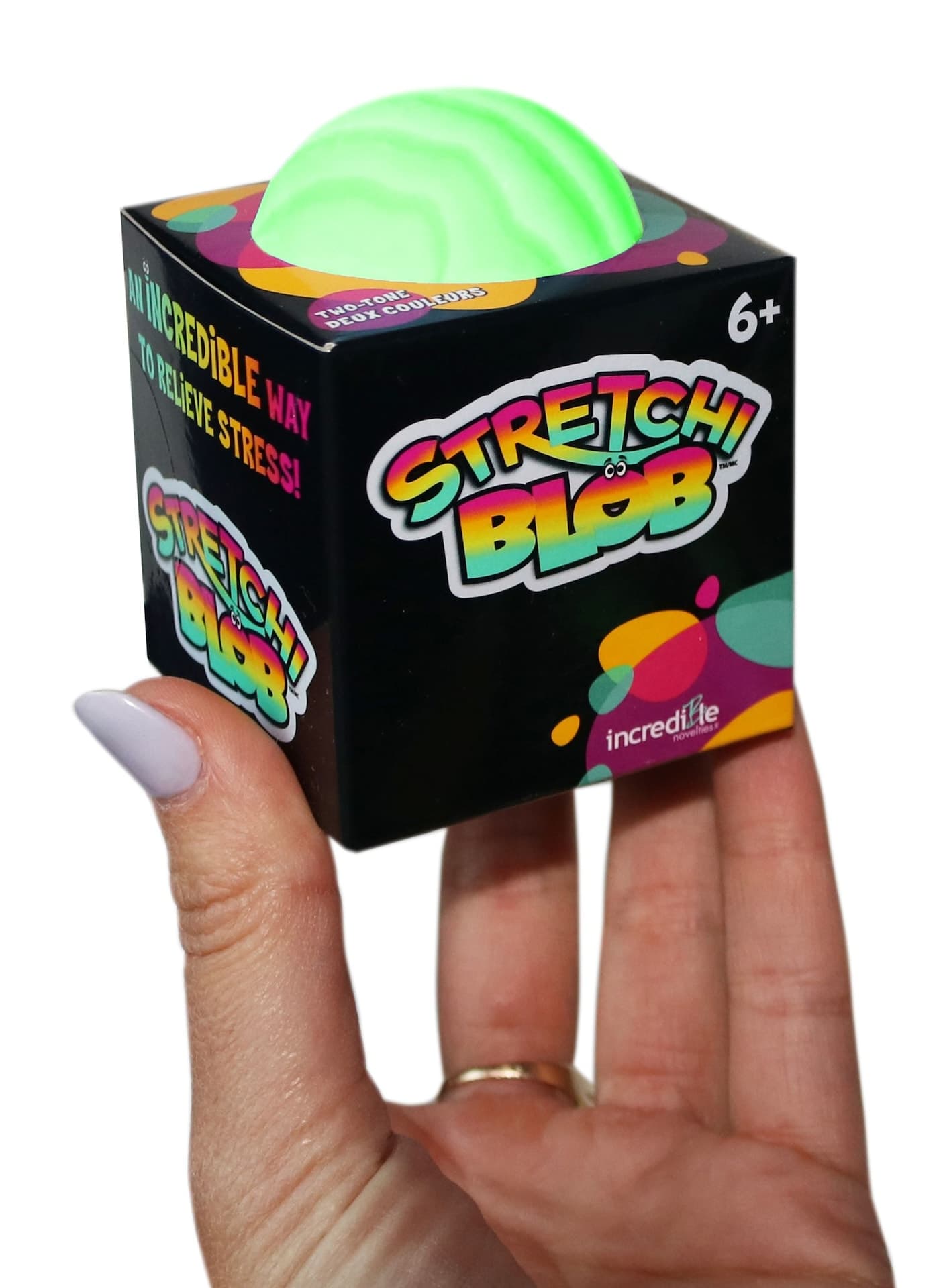 Stretchi Small Two Tone Stress Ball, Multi-Coloured, Ages 6+, for Birthday/Party Favour