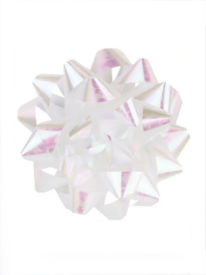 Gift Wrapping Bow, White, 9-in, for Graduation/Birthday/Wedding