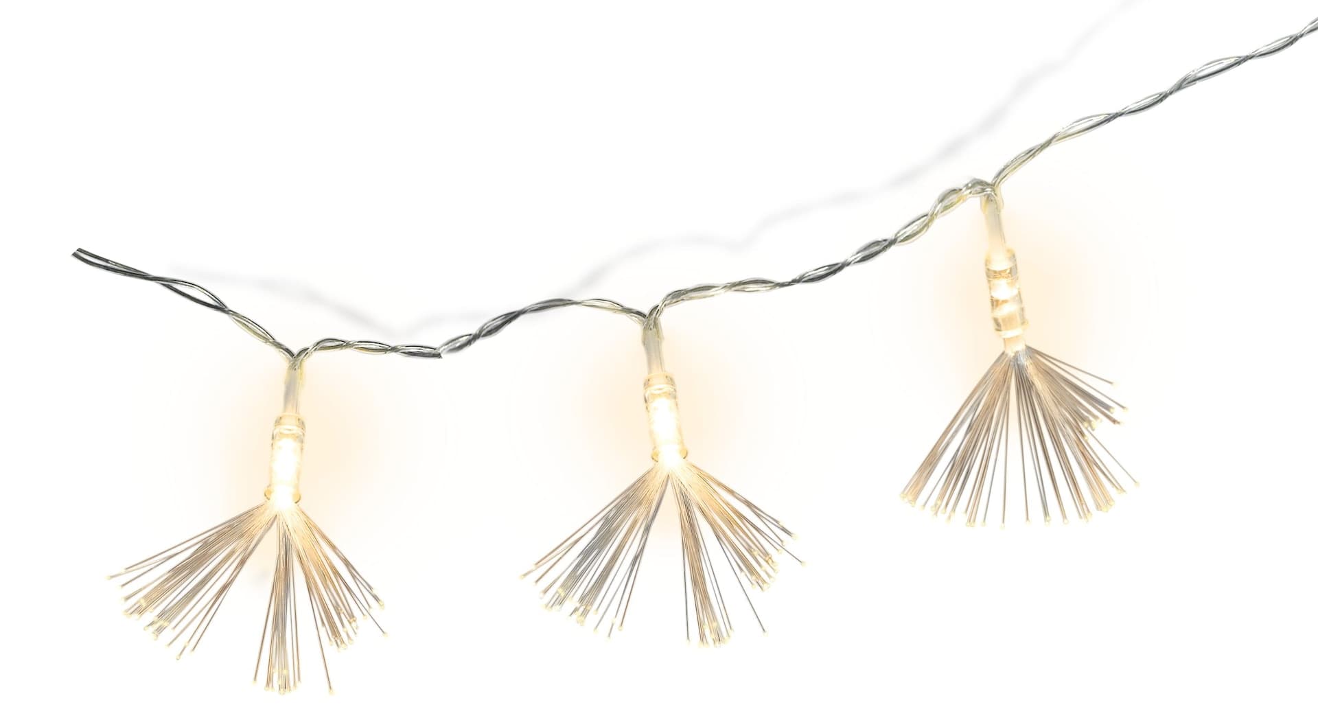 Tassel LED Light Up Strings Light Hanging Decoration, Gold, 5-ft, 10 Lights, for Wedding/Birthday/Summer Party