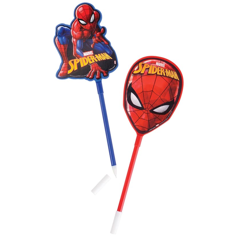 Disney Marvel Spider-Man Writing Pens, Red/Blue, 8-pk, for Arts & Crafts/Birthday Favour