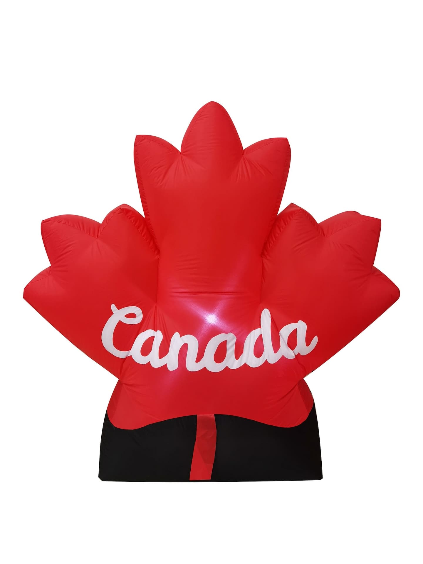 "Canada" Maple Leaf LED Light-Up Airblown Inflatable, Red, 5-ft, Self Inflating Decoration for Canada Day