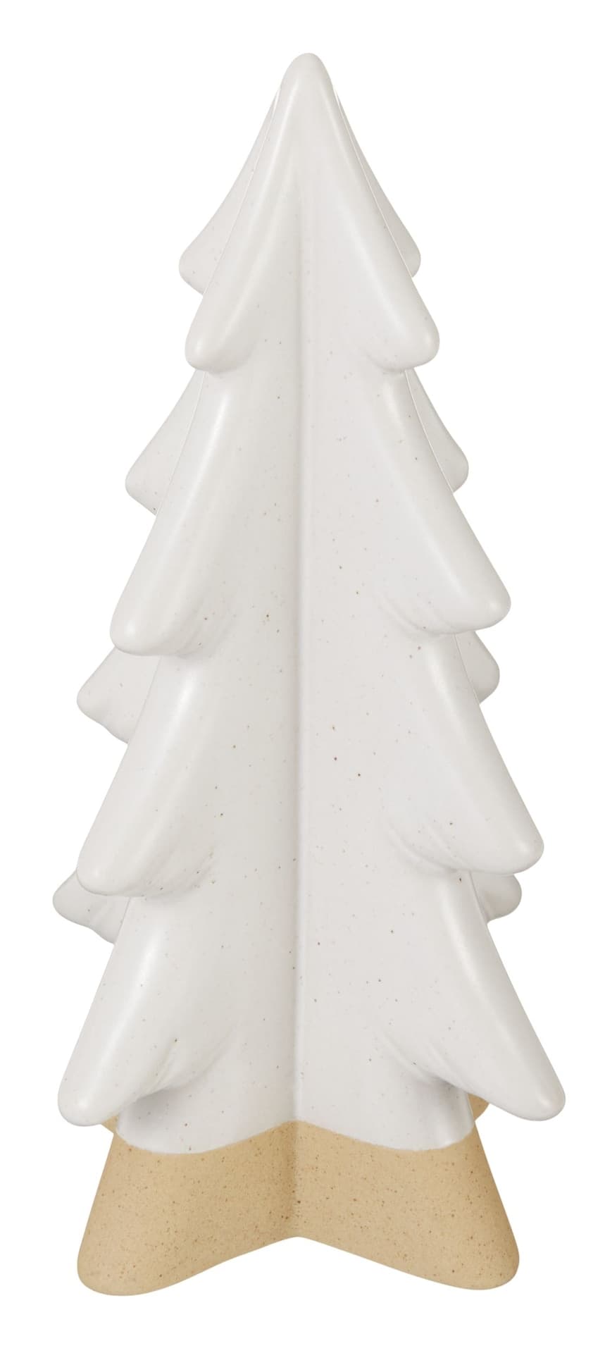 CANVAS Christmas Tabletop Decoration Ceramic Tree, White, 8.5-in