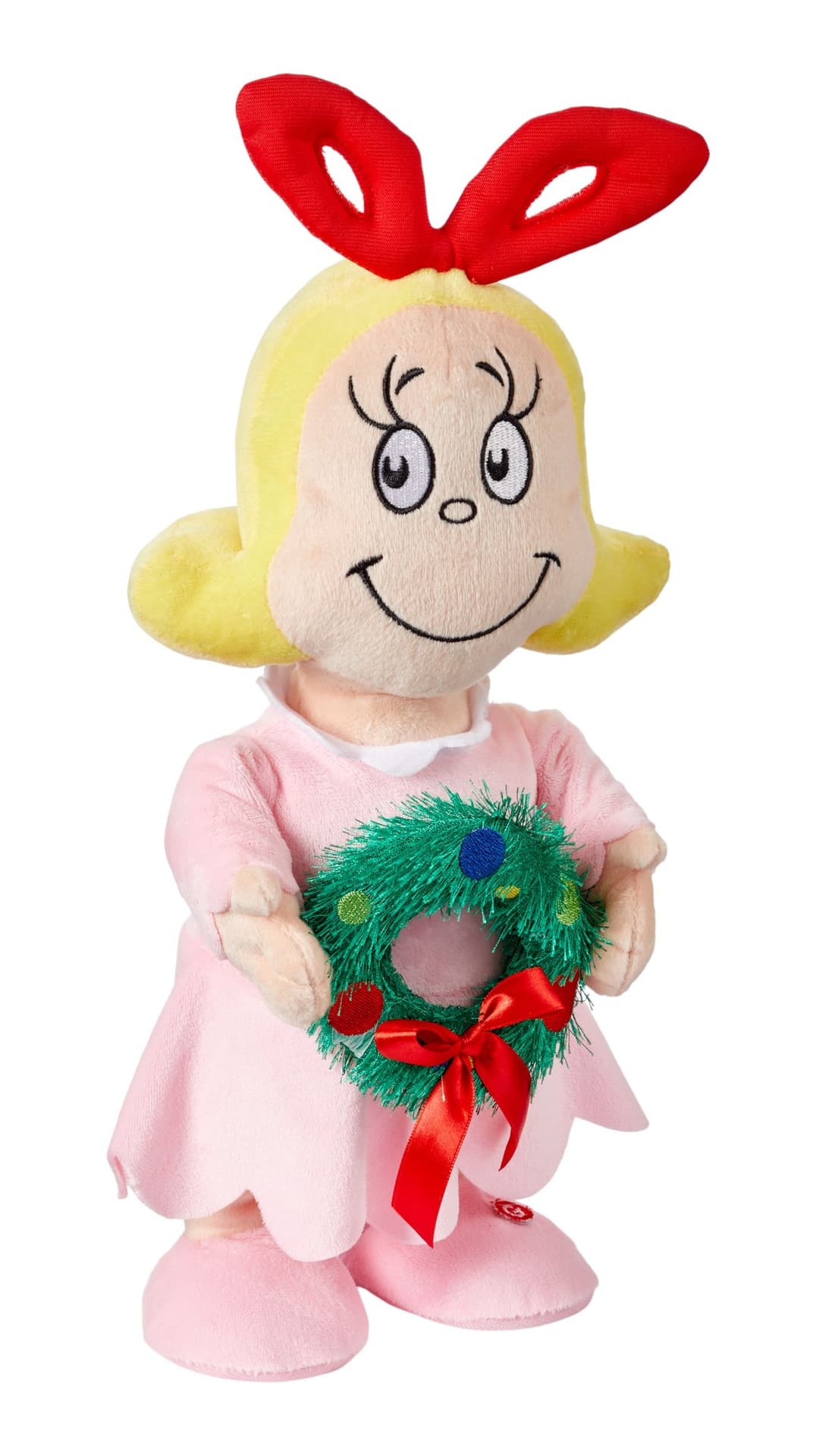 Animated Dancing Musical Christmas Decoration Cindy-Lou Who Plush, 15.5-in
